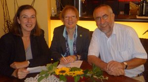 Hartmut Jokisch, Ines Strehlau und Ruth Kastner.